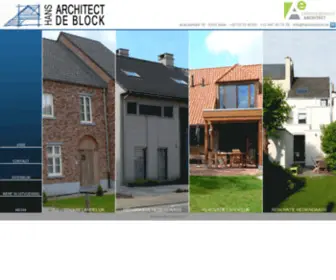 Hansdeblock.be(Architect Aalst) Screenshot