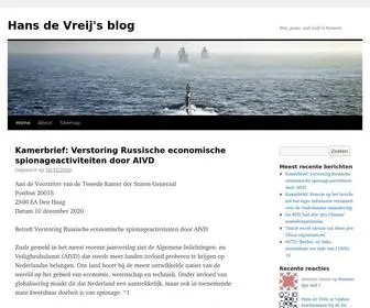 Hansdevreij.com(Hans de Vreij's blog) Screenshot