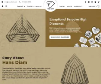 Hansdiam.com(Loose Diamonds) Screenshot