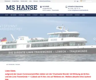 Hanse-Travemuende.de(Lübeck) Screenshot