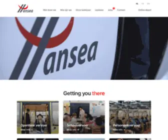 Hansea.be(Grootste onafhankelijke private busmaatschappij België) Screenshot