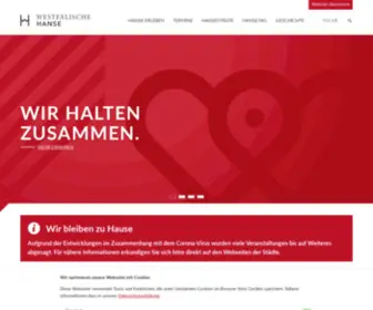 Hansebund.org(Westfälische Hanse) Screenshot