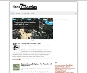 Hanseconomics.com(Hans Economics) Screenshot