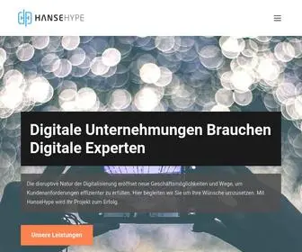 Hansehype.de(Internetagentur Hamburg) Screenshot