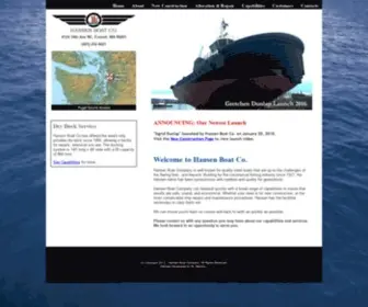 Hansenboat.com(Hansen Boat Company) Screenshot