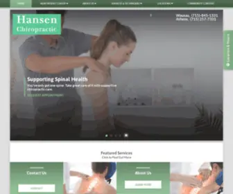 Hansenchirowausau.com(Hansen Chiropractic) Screenshot