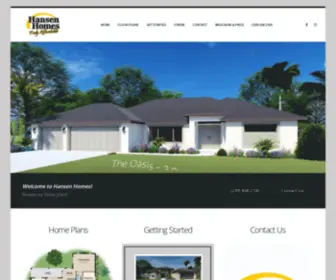 Hansenhomes.net(Hansen Homes) Screenshot