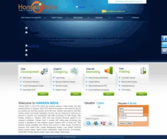 Hansenindia.com(Web Designing) Screenshot