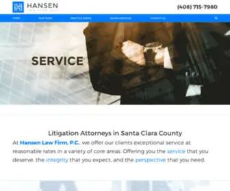 Hansenlawfirm.net(Hansen Law Firm) Screenshot