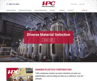 Hansenplastics.com(Custom Plastic Manufacturing & Injection Molding Company) Screenshot