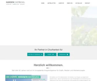 Hansenwerbung.de(Hansen Werbung) Screenshot