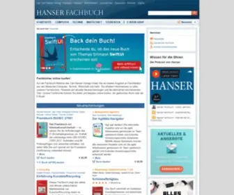 Hanser-Fachbuch.de(Fachliteratur online kaufen) Screenshot