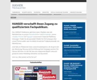 Hanser-Mediacenter.de(Hanser Mediacenter) Screenshot