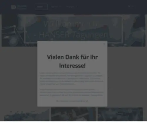 Hanser-Tagungen.de(Hanser Tagungen) Screenshot