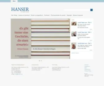 Hanser.de(Carl Hanser Verlag) Screenshot
