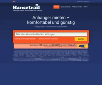 Hansetrail.com(Anhänger mieten) Screenshot