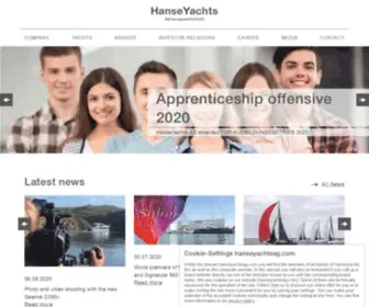 Hanseyachtsag.com(Yachts for Sale) Screenshot