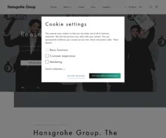 Hansgrohe-Group.com(Hansgrohe Group) Screenshot