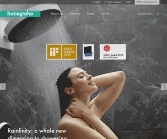 Hansgrohe-INT.com(Taps and showers for the quality) Screenshot
