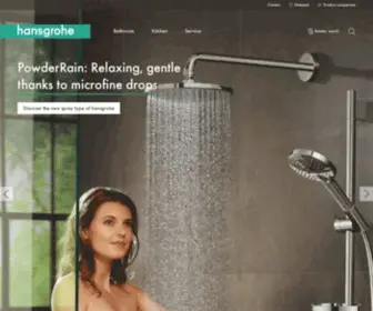 Hansgrohe.co.za(Taps and shower heads for those with an eye for quality) Screenshot