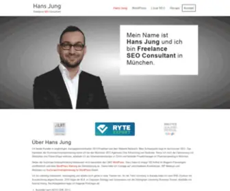 Hansjung.de(Hans Jung SEO Consulting berät mittelständische Unternehmen und DAX) Screenshot