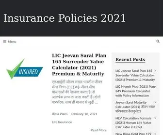 Hansmagazine.in(Insurance Policies 2021) Screenshot