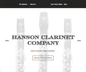 Hansonclarinets.com(Hansonclarinets) Screenshot