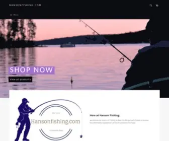 Hansonfishing.com(Create an Ecommerce Website and Sell Online) Screenshot