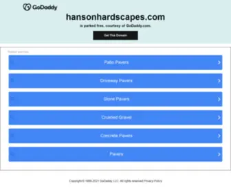 Hansonhardscapes.com(Hanson Hardscapes) Screenshot