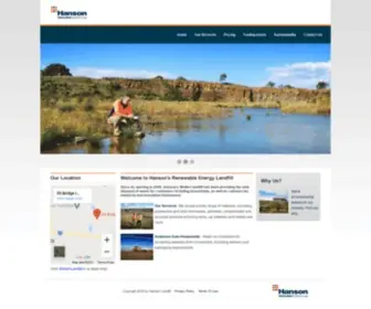 Hansonlandfill.com.au(Hanson Landfill) Screenshot