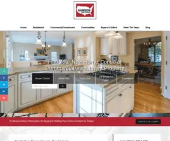 Hansonrealty.com(Find homes in Escondido) Screenshot