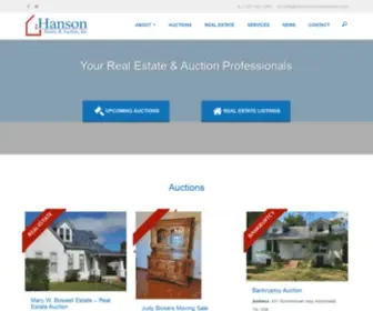 Hansonrealtyandauction.com(Hansonrealtyandauction) Screenshot