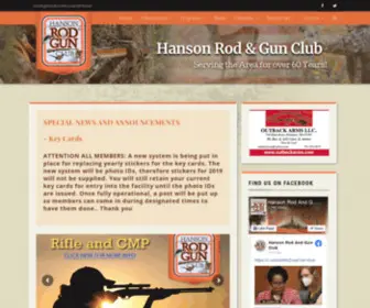 Hansonrodandgunclub.com(Serving the Area for over 60 Years) Screenshot