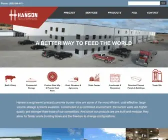 Hansonsilo.com(Hanson Silo Co) Screenshot