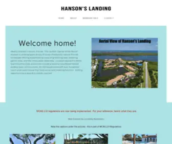 Hansonslanding.com(Hansons Landing) Screenshot