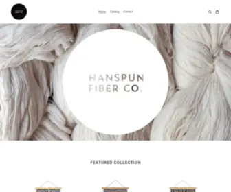 Hanspunfiberco.com(Hanspun Fiber Co. specializes in handmade fiber goods for the home. Each item) Screenshot