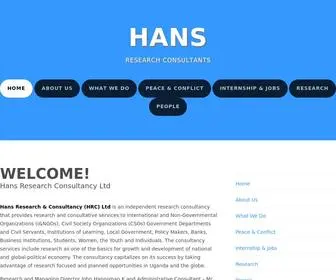 Hansresearchcon.com(Hans Research Consultants) Screenshot