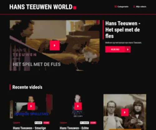 Hansteeuwenworld.nl(Hans Teeuwen World) Screenshot