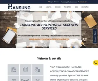 Hansung.com.au(20% Discount on all Accounting & Taxation Services) Screenshot