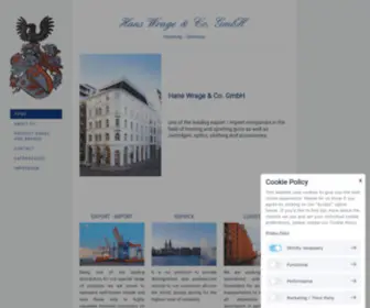 Hanswrage.net(HANSWRAGE & Co. GmbH ( Hamburg / Germany )) Screenshot