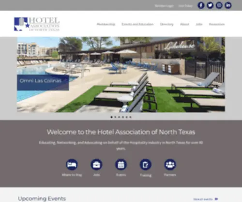 Hantx.org(Hotel Association of North Texas) Screenshot