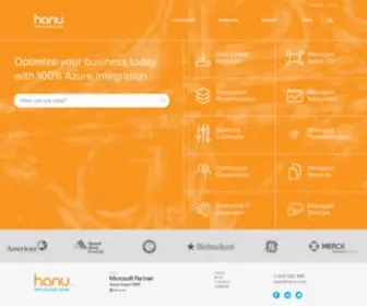 Hanu.com(Azure Cloud Service Provider) Screenshot