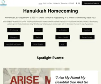 Hanukkahhomecoming.org(Hanukkah Homecoming Weekend) Screenshot