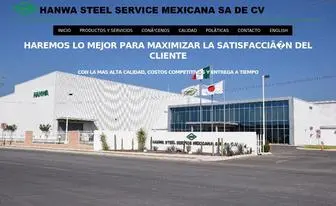 Hanwa.mx(Hanwa Steel Service Mexicana SA de CV) Screenshot