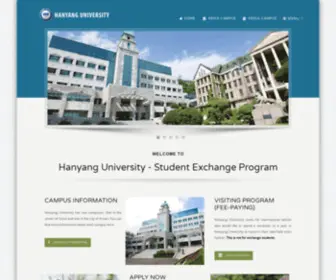 Hanyangexchange.com(Hanyang University) Screenshot