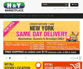 Hanyangmart.com(Hanyang Mart/H&Y Marketplace) Screenshot
