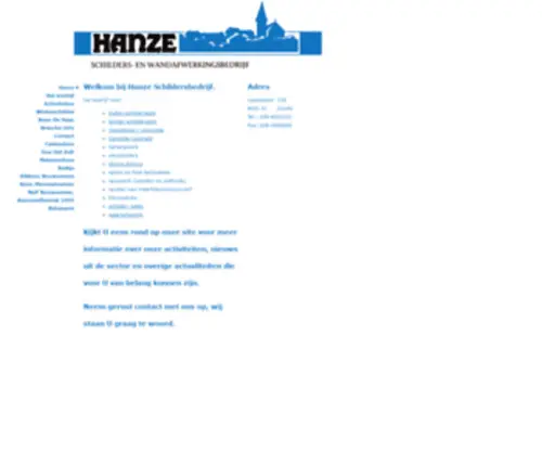 Hanzeschildersbedrijf.nl(Hanzeschildersbedrijf) Screenshot