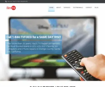 Haostvrepair.com(TV Repair Services) Screenshot