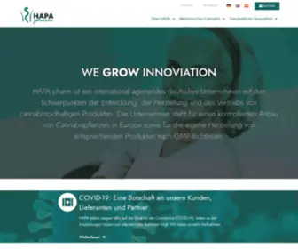 Hapa-Pharm.de(We grow Innovation) Screenshot