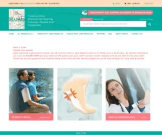 Hapad.com(Common Sense Solutions for Treating Common) Screenshot